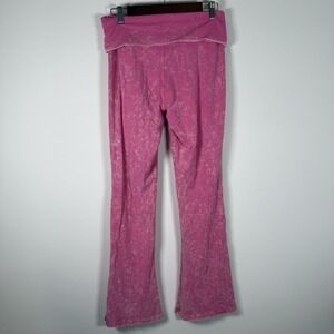 Victoria's Secret PINK Women's Leggings Good Over Tie Dye Pink Stretchy Size L